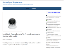 Tablet Screenshot of domotique-simplement.com